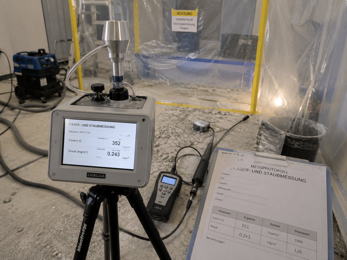 Laborprobe mit Pflanze
